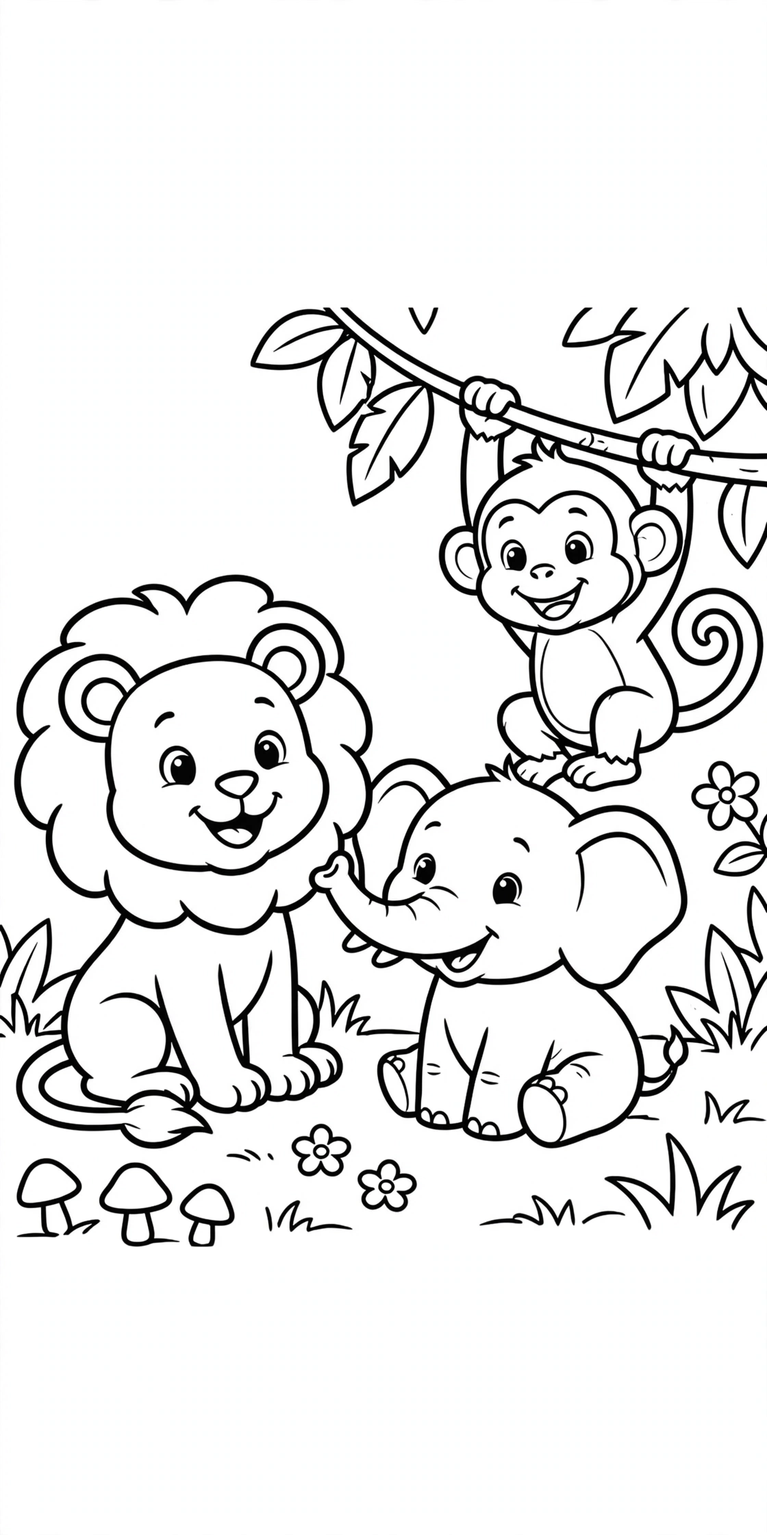 Free printable Animal coloring page for kids