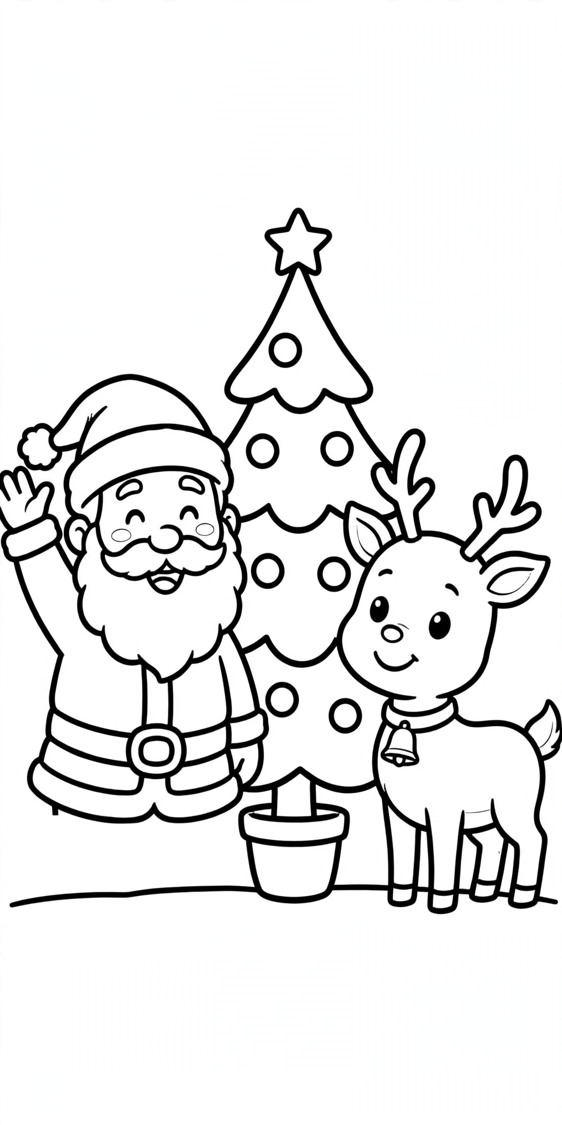 Free printable Christmas coloring page for kids