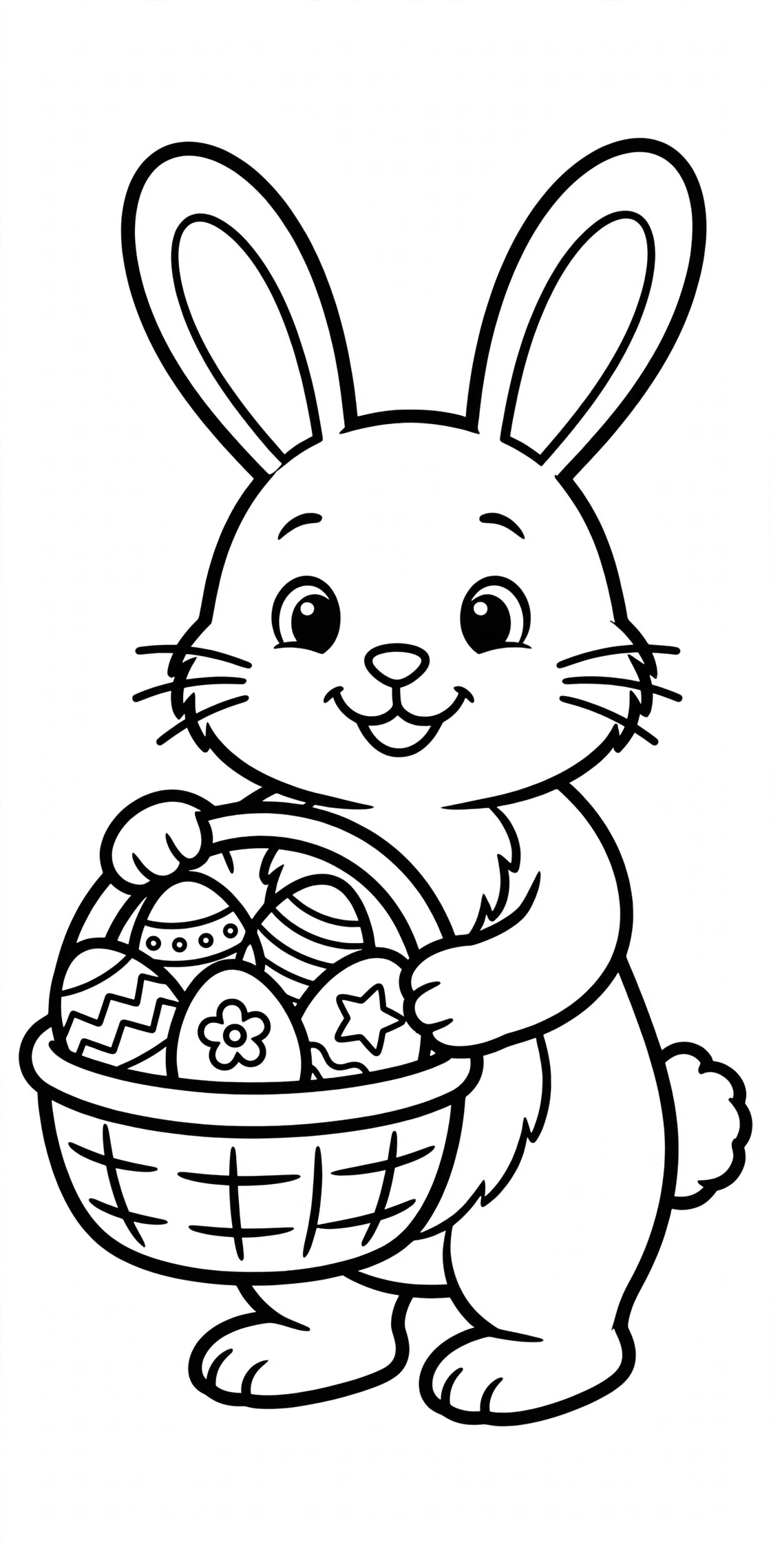 Free printable Easter coloring page for kids