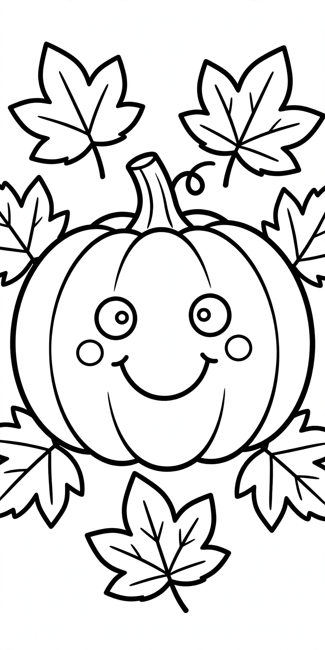 Free printable Fall coloring page for kids