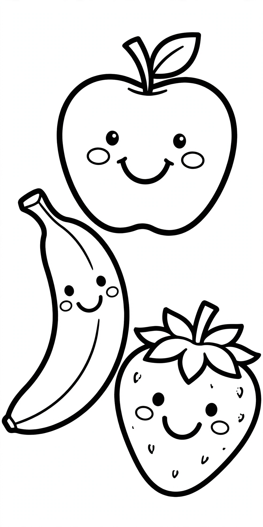 Free printable Food coloring page for kids