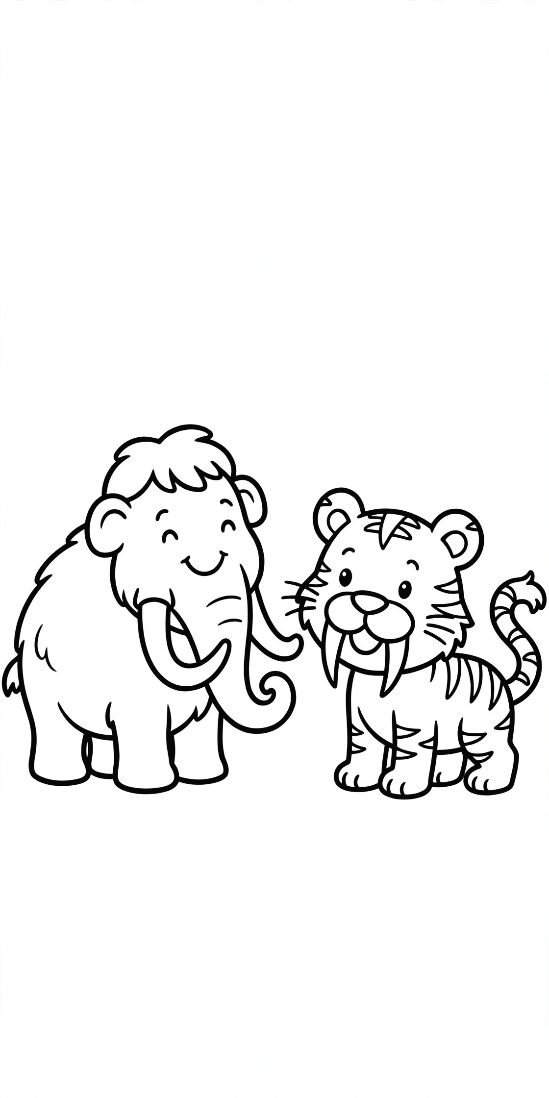 Free printable Prehistoric Animal coloring page for kids
