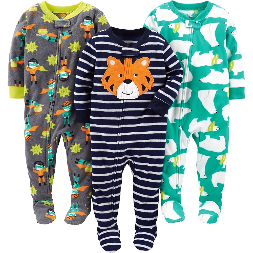 Simple Joys by Carter's footed pajamas