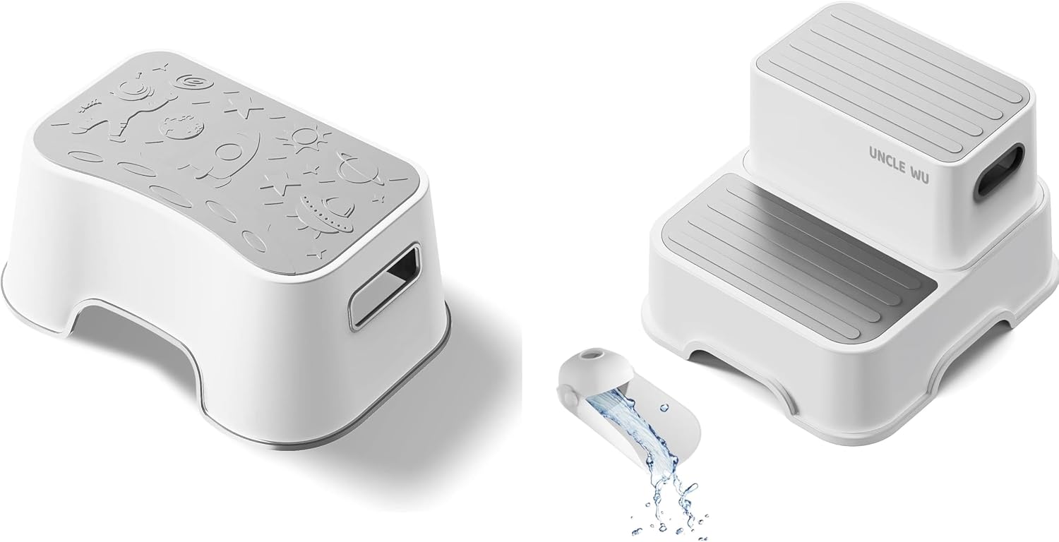 UNCLE WU toddler two-step stool